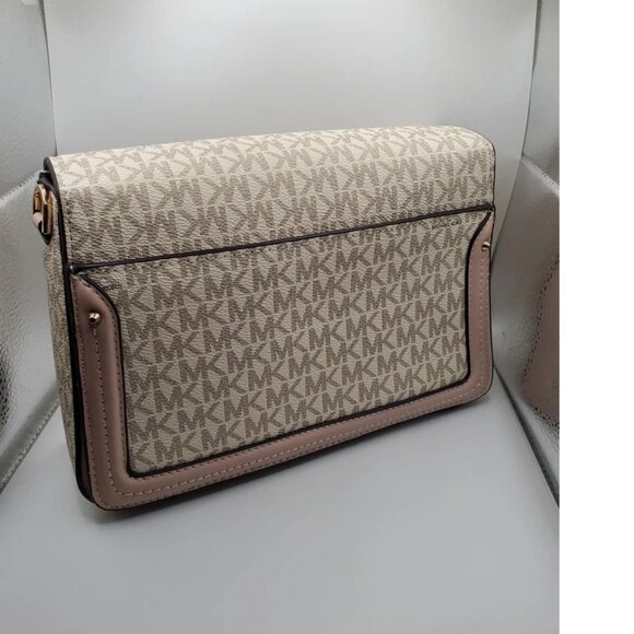 Jessie Medium Two-Tone Logo Shoulder Bag - Pink and white - Picture 2 of 3